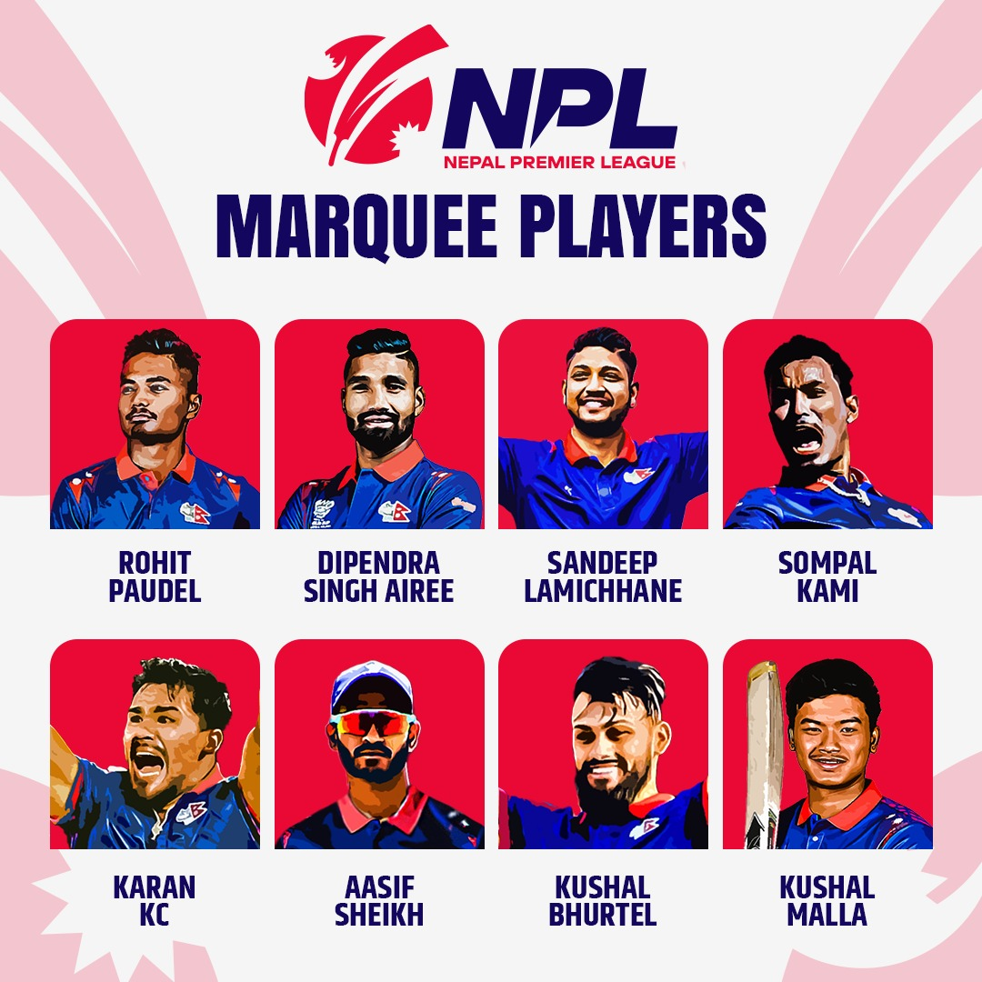 NPL T20 Marquee Players